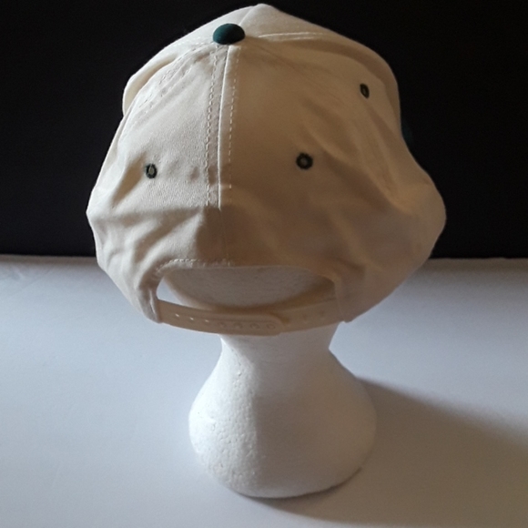 c ALAMO OFF WHITE  W/ GREEN RIM  HAT - Picture 3 of 4